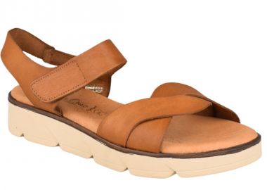 Πέδιλα γυναικεία | Δερμάτινα | Υφαντίδης | 125143 | Κάμελ - Υφαντίδης - 